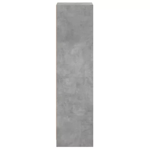 Betonszürke magasszekrény üvegajtókkal 35 x 37 x 142 cm