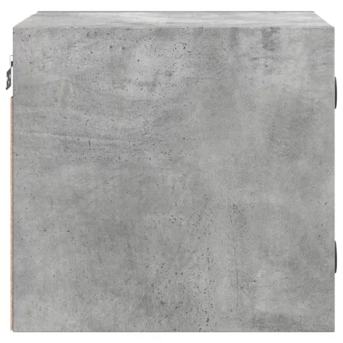 Betonszürke éjjeliszekrény üvegajtóval 35 x 37 x 35 cm