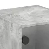 Betonszürke éjjeliszekrény üvegajtóval 35 x 37 x 35 cm