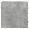 2 db betonszürke éjjeliszekrény üvegajtóval 35 x 37 x 35 cm