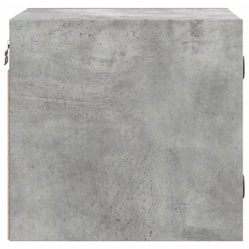 2 db betonszürke éjjeliszekrény üvegajtóval 35 x 37 x 35 cm