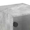 2 db betonszürke éjjeliszekrény üvegajtóval 35 x 37 x 35 cm