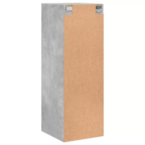 Betonszürke faliszekrény üvegajtókkal 35x37x100 cm