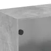 Betonszürke faliszekrény üvegajtókkal 68 x 37 x 68,5 cm