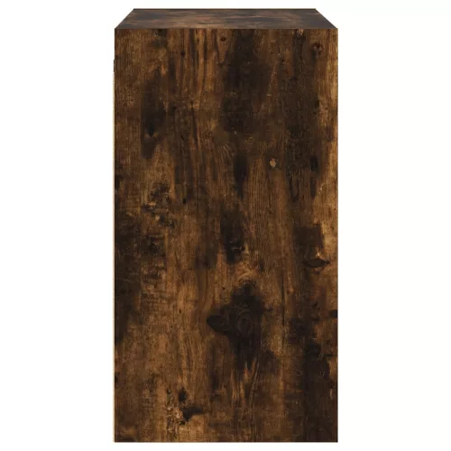 Füstös tölgyszínű faliszekrény üvegajtókkal 68 x 37 x 68,5 cm