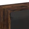 Füstös tölgyszínű faliszekrény üvegajtókkal 68 x 37 x 68,5 cm