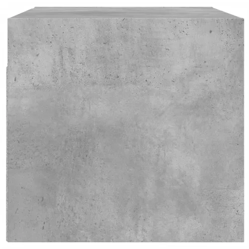 Betonszürke faliszekrény üvegajtókkal 68,5x37x35 cm