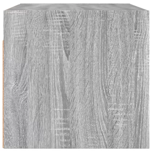 2 db szürke sonoma faliszekrény üvegajtókkal 68,5 x 37 x 35 cm