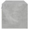 Betonszürke faliszekrény üvegajtókkal 102 x 37 x 35 cm