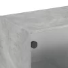 Betonszürke faliszekrény üvegajtókkal 102 x 37 x 35 cm