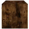 Füstös tölgyszínű faliszekrény üvegajtókkal 102 x 37 x 35 cm