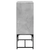 Betonszürke kisszekrény üvegajtókkal 69x37x100 cm