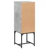 Betonszürke kisszekrény üvegajtókkal 35 x 37 x 100 cm