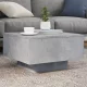 Betonszürke szerelt fa dohányzóasztal 55x55x31 cm