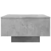 Betonszürke szerelt fa dohányzóasztal 55x55x31 cm