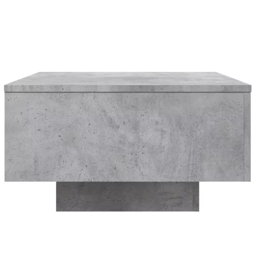 Betonszürke szerelt fa dohányzóasztal 55x55x31 cm