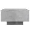 Betonszürke szerelt fa dohányzóasztal 55x55x31 cm