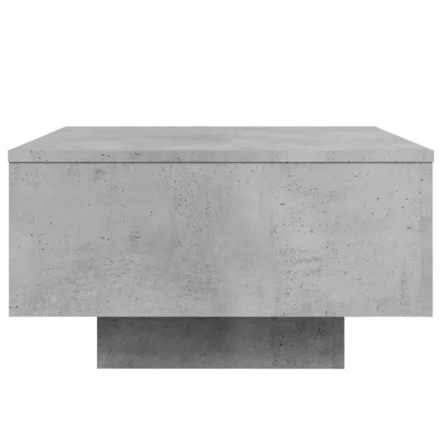 Betonszürke szerelt fa dohányzóasztal 55x55x31 cm