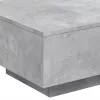 Betonszürke szerelt fa dohányzóasztal 55x55x31 cm