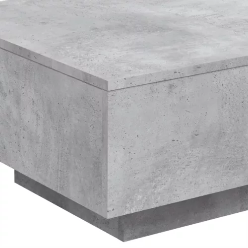 Betonszürke szerelt fa dohányzóasztal 55x55x31 cm