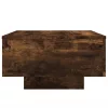 Füstös tölgy színű dohányzóasztal LED-lámpákkal 55 x 55 x 31 cm
