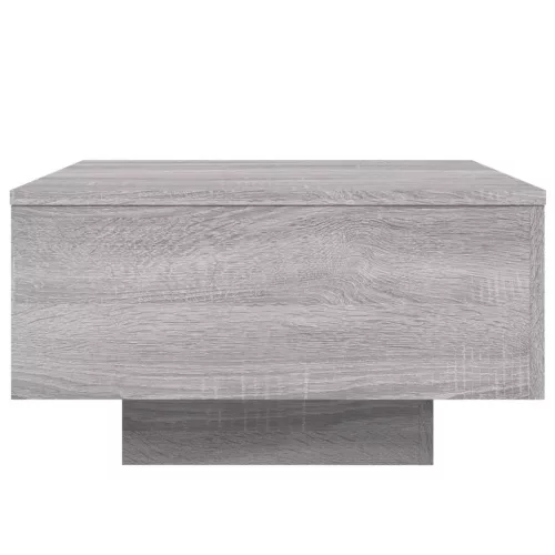 Szürke sonoma színű dohányzóasztal LED-lámpákkal 55x55x31 cm