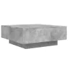 Betonszürke szerelt fa dohányzóasztal 80 x 80 x 31 cm