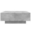 Betonszürke szerelt fa dohányzóasztal 80 x 80 x 31 cm