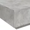 Betonszürke dohányzóasztal LED-lámpákkal 80 x 8 0x 31 cm