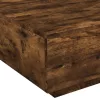 Füstös tölgy színű dohányzóasztal LED-lámpákkal 80 x 8 0x 31 cm