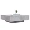 Betonszürke szerelt fa dohányzóasztal 100x100x31 cm