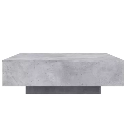 Betonszürke szerelt fa dohányzóasztal 100x100x31 cm