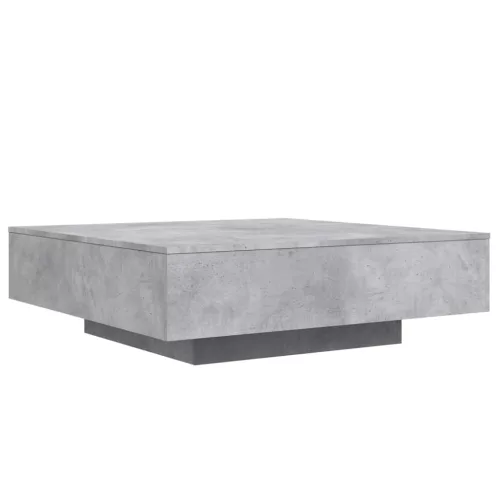Betonszürke szerelt fa dohányzóasztal 100x100x31 cm