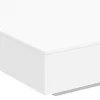 Fehér dohányzóasztal LED-lámpákkal 100 x 100 x 31 cm