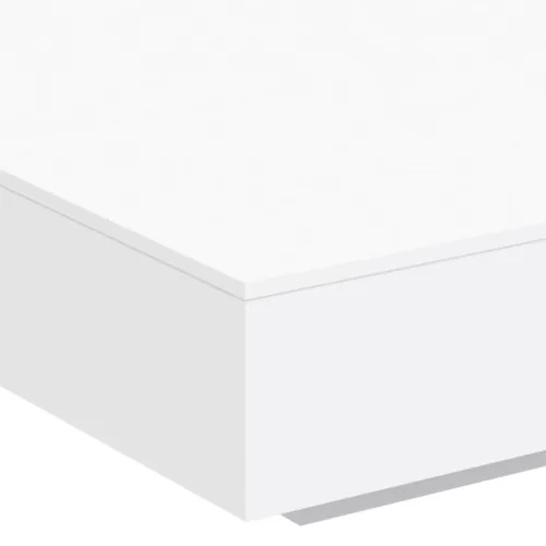Fehér dohányzóasztal LED-lámpákkal 100 x 100 x 31 cm