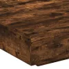 Füstös tölgy színű dohányzóasztal LED-lámpákkal 100x100x31 cm