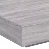 Szürke sonoma színű dohányzóasztal LED-lámpákkal 100x100x31 cm