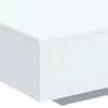 Fehér dohányzóasztal LED-lámpákkal 85 x 55 x 31 cm