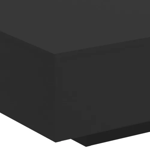 Fekete dohányzóasztal LED-lámpákkal 85 x 55 x 31 cm