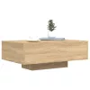Sonoma tölgy színű dohányzóasztal LED-lámpákkal 85 x 55 x 31 cm