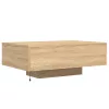 Sonoma tölgy színű dohányzóasztal LED-lámpákkal 85 x 55 x 31 cm