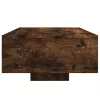 Füstös tölgy színű dohányzóasztal LED-lámpákkal 85 x 55 x 31 cm