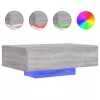 Szürke sonoma színű dohányzóasztal LED-lámpákkal 85x55x31 cm