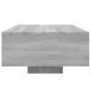 Szürke sonoma színű dohányzóasztal LED-lámpákkal 85x55x31 cm