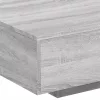 Szürke sonoma színű dohányzóasztal LED-lámpákkal 85x55x31 cm