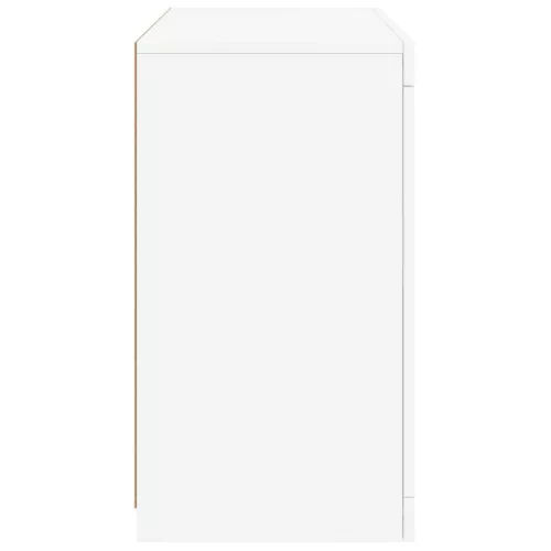 Fehér tálalószekrény LED-világítással 60,5 x 37 x 67 cm