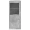 Betonszürke tálalószekrény LED-világítással 41 x 37 x 100 cm