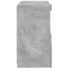 Betonszürke tálalószekrény LED-világítással 60 x 37 x 67 cm