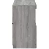 Szürke sonoma színű tálalószekrény LED-ekkel 81 x 37 x 67 cm