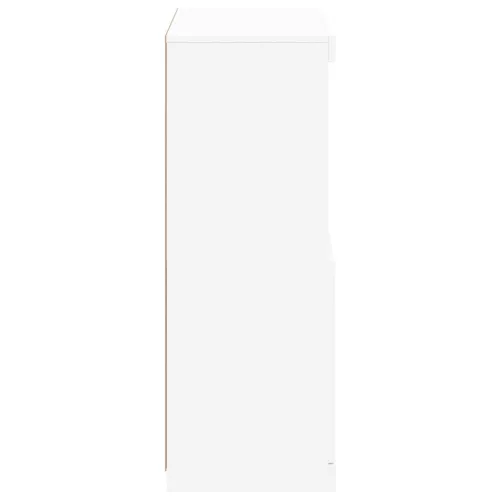 Fehér tálalószekrény LED-világítással 60,5 x 37 x 100 cm